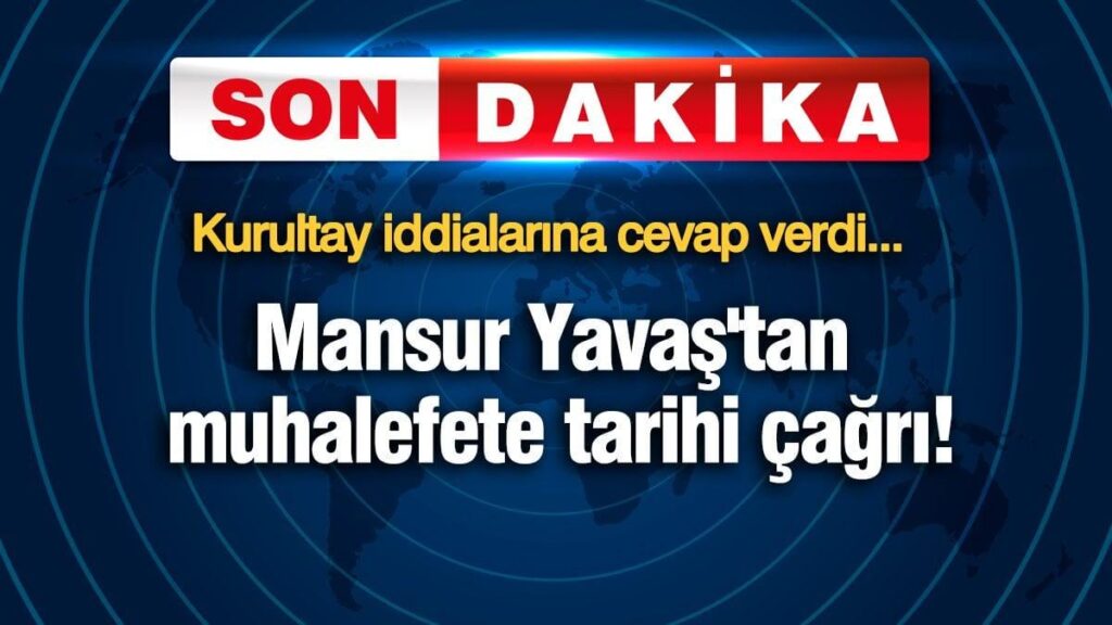 Historischer Anruf von Mansur Yavaş zur Opposition! Historischer Anruf von Mansur Yavaş zur Opposition!