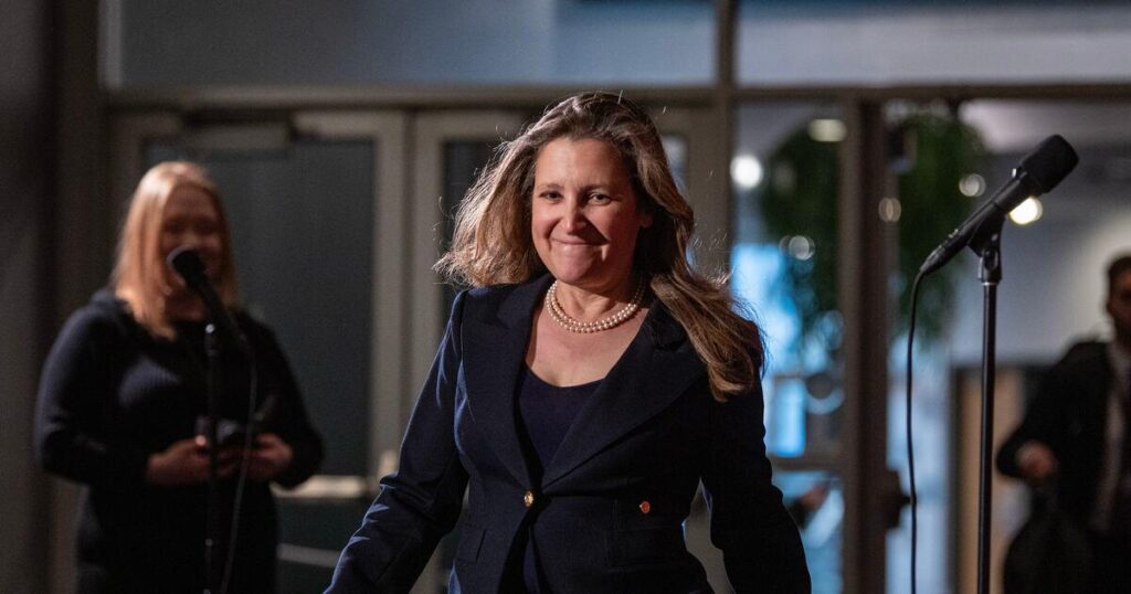 Kanada Entfernen Sie die internen Handelsbarrieren des Bundes: Freeland