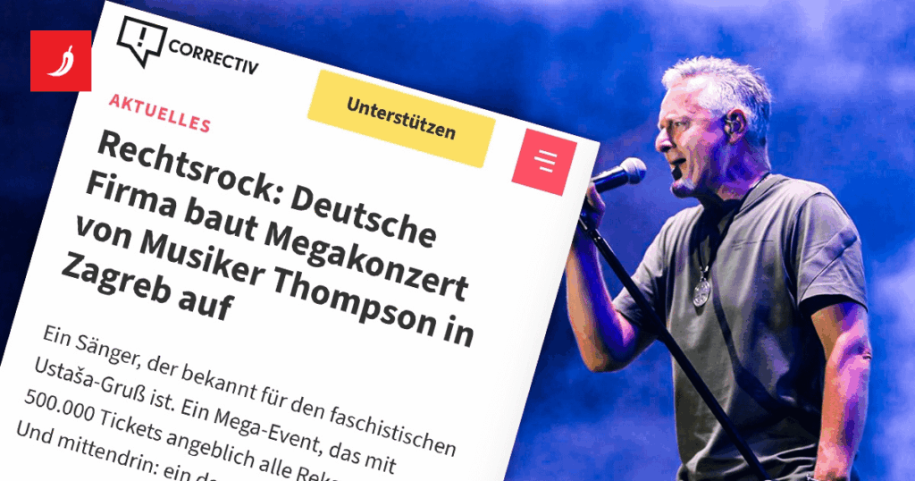 Deutsche Zeitung: Thompson ist mit Neo -Nazis gemalt, und unser Unternehmen ist der Schlüssel zum Konzert
