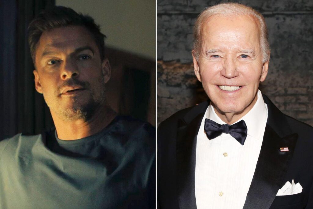 Joe Biden stürzt versehentlich den Reacher in Philadelphia ab, trifft auf Star Alan Ritchson: "Alles in der Arbeit eines Tages"
