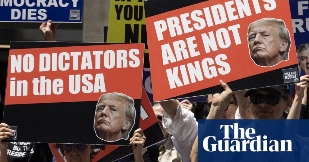 Millionen in den USA erwarteten, dass sie sich 'No Kings' Protest gegen Trump anschließen werden