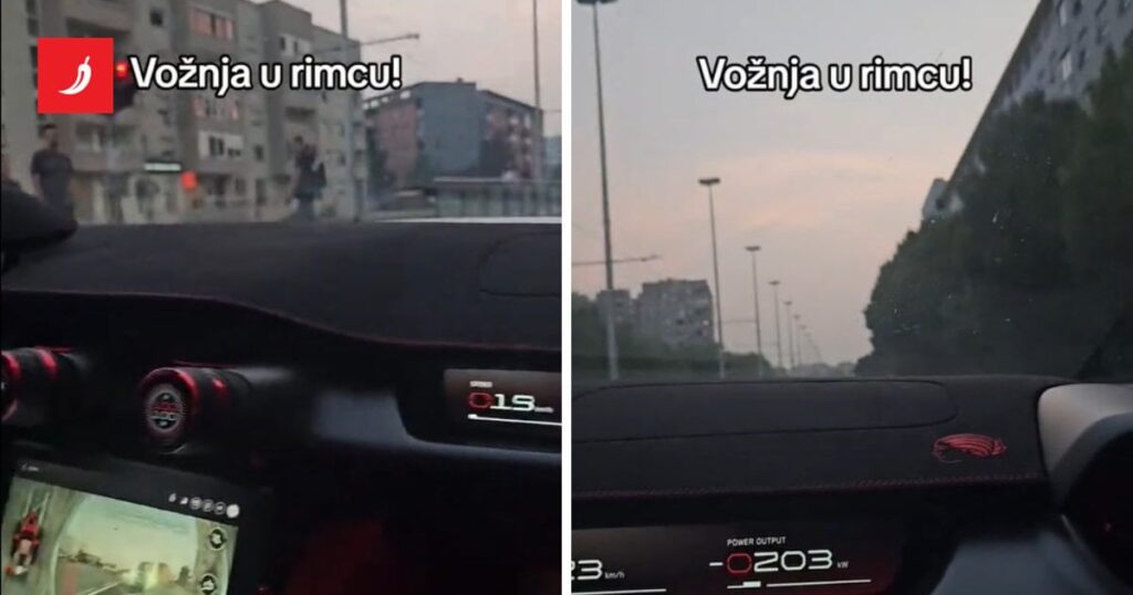 Video rimčeva Nevera eilt mindestens 123 km/h dicht besiedelte Straße in Zagreb Video rimčeva Nevera eilt mindestens 123 km/h dicht besiedelte Straße in Zagreb