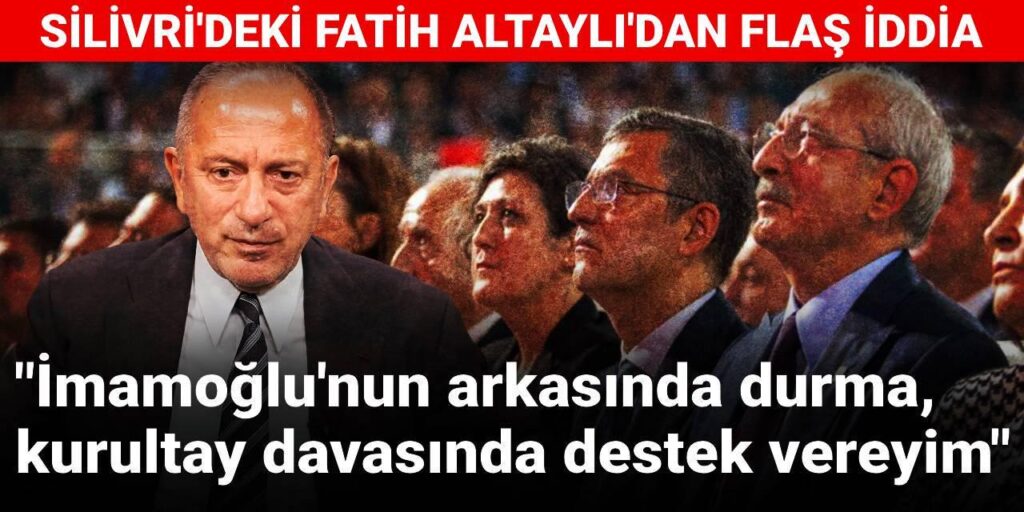 Fatih Altaylı: „Kılıçdaroğlu, Özgür Özel ‚Imamoğlu’nun, der dahinter steht, Mansur Yavaş als Präsident oder Agenda, um sich selbst zu zeigen. Fatih Altaylı: "Kılıçdaroğlu, Özgür Özel 'Imamoğlu'nun, der dahinter steht, Mansur Yavaş als Präsident oder Agenda, um sich selbst zu zeigen.