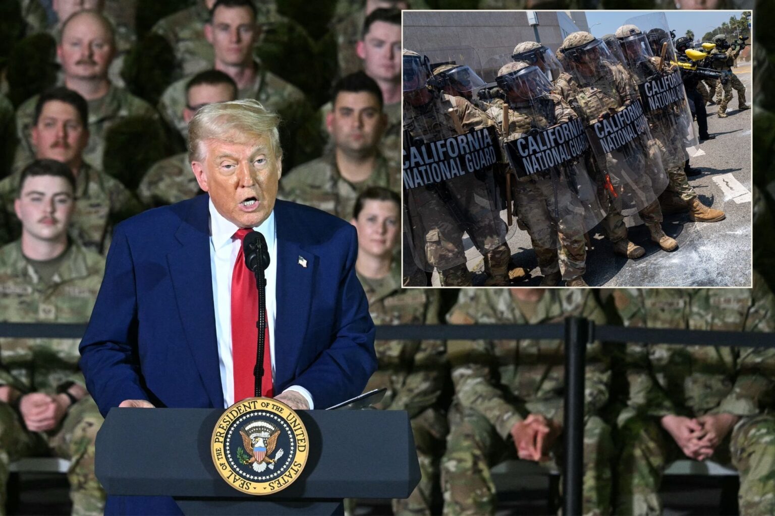 Trump besteht darauf, dass er die Nationalgarde nicht anrufen kann, wenn er nach dem Einsatz von Truppen für LA -Proteste wieder auffordert wird Trump besteht darauf, dass er die Nationalgarde nicht anrufen kann, wenn er nach dem Einsatz von Truppen für LA -Proteste wieder auffordert wird