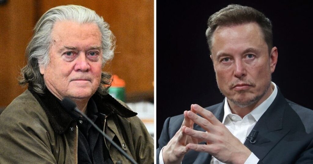 Steve Bannon ruft auf, Musk inmitten des chaotischen Trump -Trennung zu deportieren