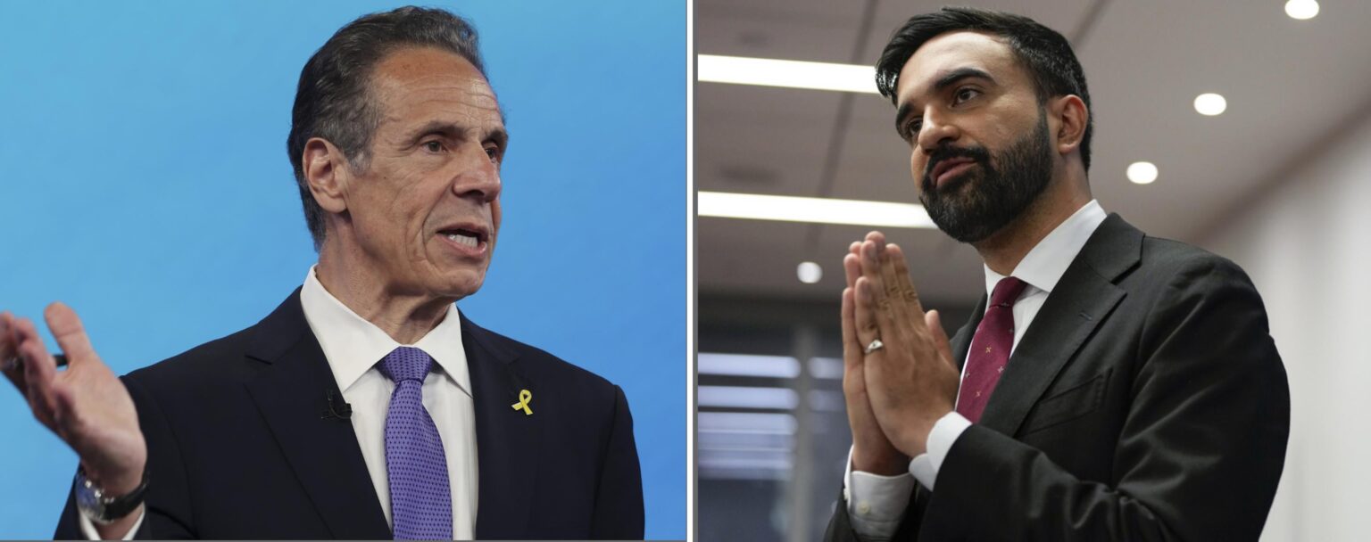 Zohran Mamdani reagiert auf Andrew Cuomo Berichten zufolge in der Rasse des Bürgermeisters