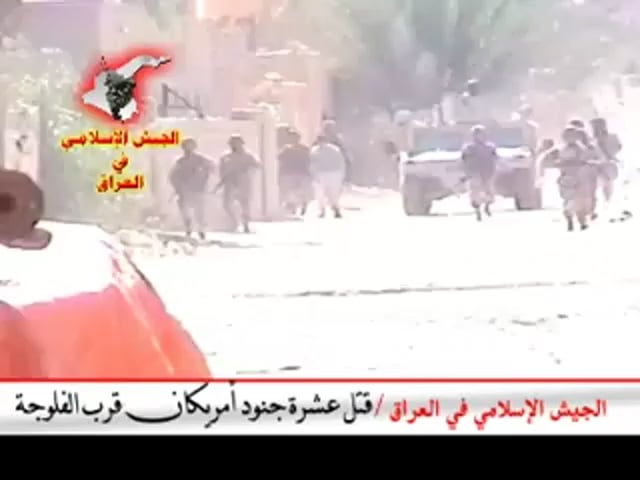 US-Truppen werden in der Nähe von Fallujah-Iraq 2006-2007 von IAI überfallen