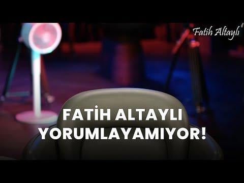 Fatih Altaylı leerer Sitz in der Sendung