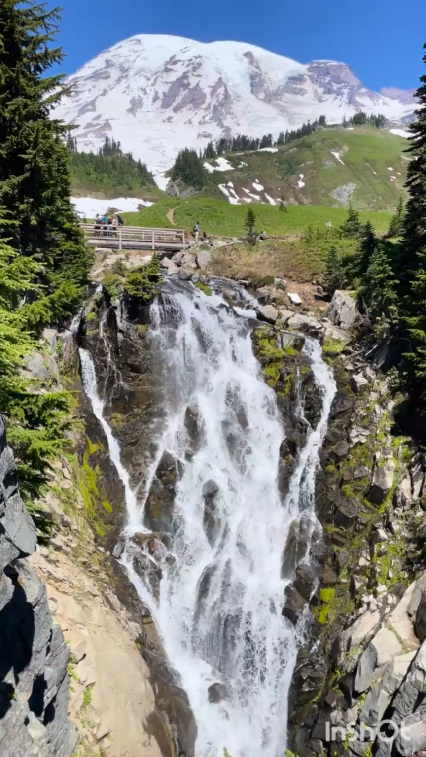 Schöne Aussicht auf den Mount Rainier