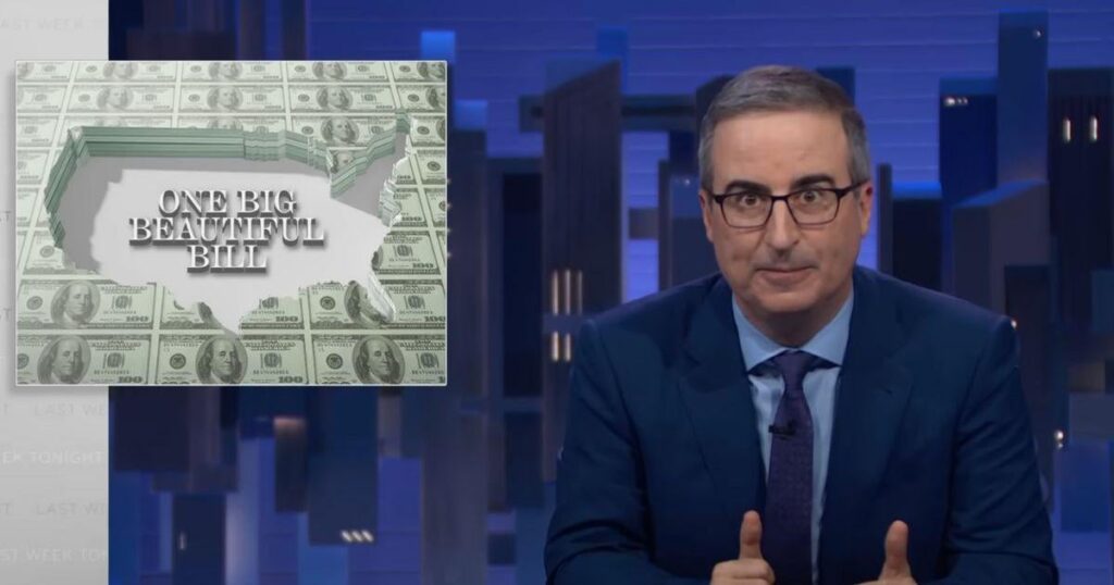 John Oliver warnt "Tod mit tausend Kürzungen", wenn Trumps "Big Beautiful Bill" vom Kongress verabschiedet wird