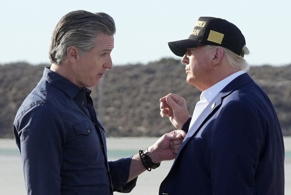 Trump sagt, er würde Newsom verhaftet und die Spannungen erhöhen