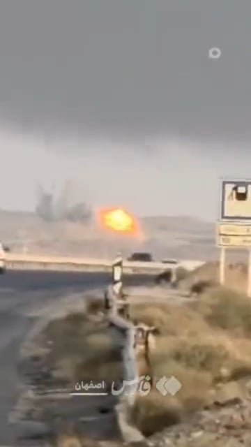 Israelische Munition schließen die Natanz -Atomanlage im Iran (13. Juni 2025).