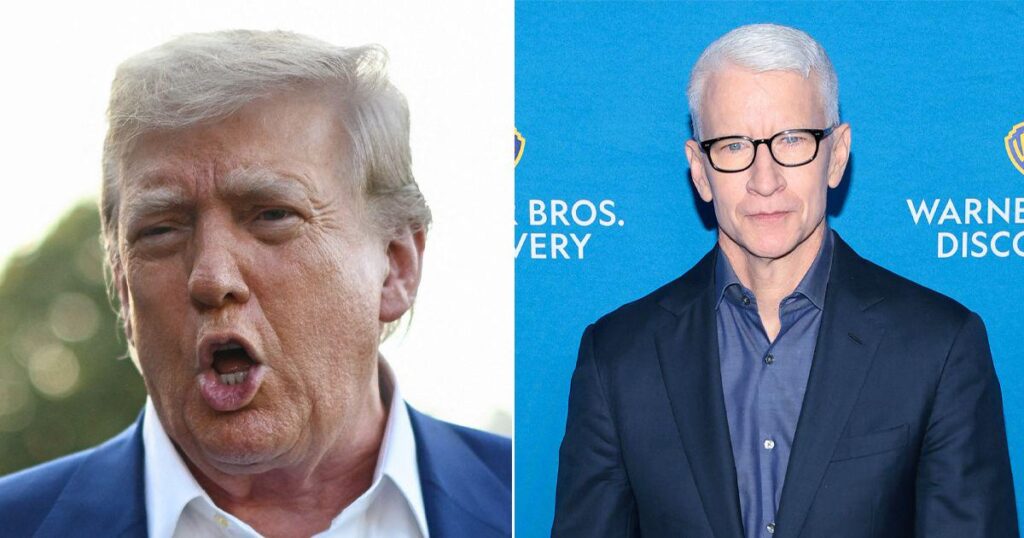 Donald Trump macht homophobe Angriff auf CNNs Anderson Cooper im Social -Media -Post