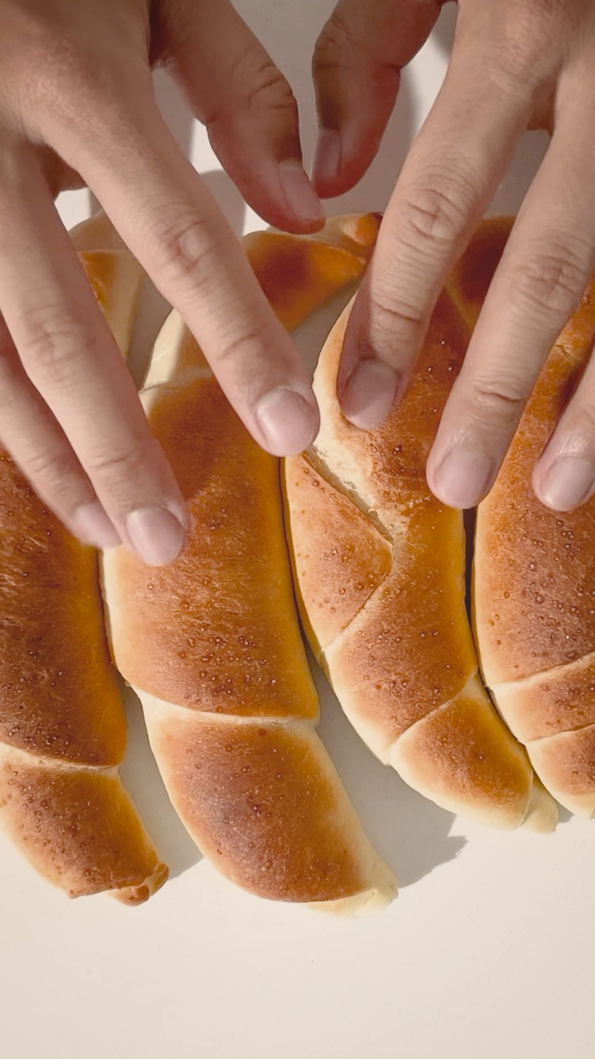 Ich habe Brötchen gebacken