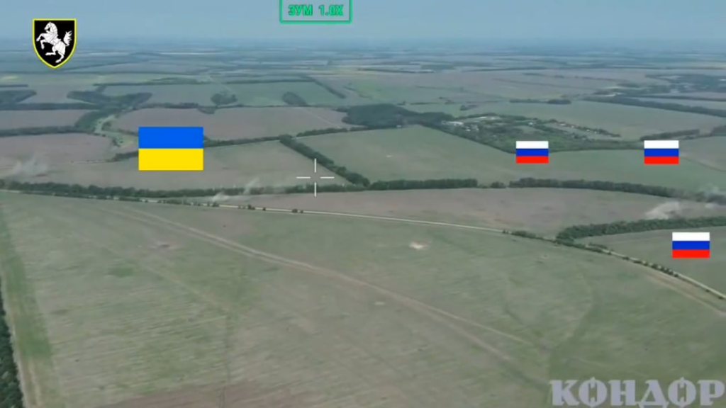 Der ukrainische Panzer schießt in russischen Infanterie -Positionen. Pokrovsk -Richtung. 1. Panzerbrigade. Juni 2025 [Published 22.06.2025]