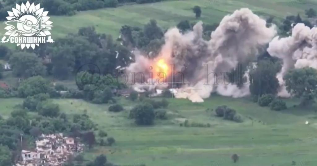 Ukrainischer Luftstreik auf der Basis russischer Drohnenbetreiber. Kursk Region. 20.06.2025