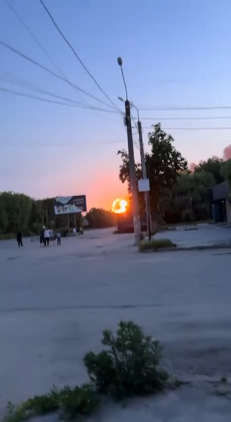 Explosion in Ternopil, südwestliche Ukraine während des russischen Angriffs[6th June 2025]