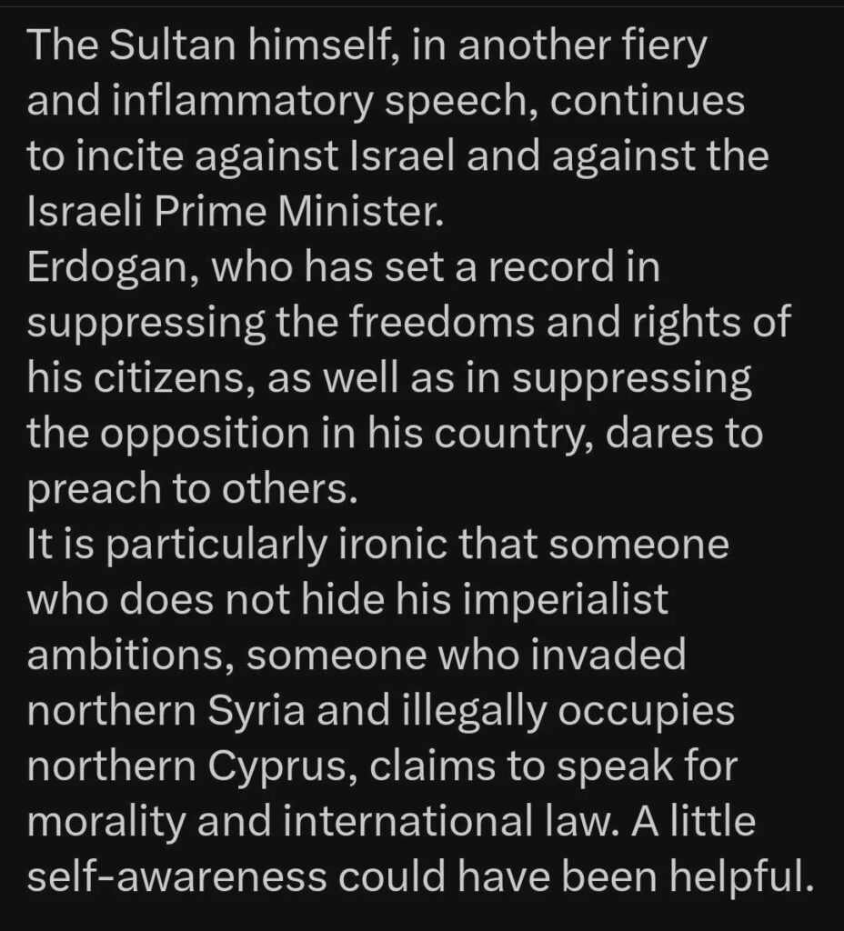 Der israelische Außenminister schlägt die Türkei Erdogan für die Verteidigung des Iran und vergleicht Netanyahu mit Hitler