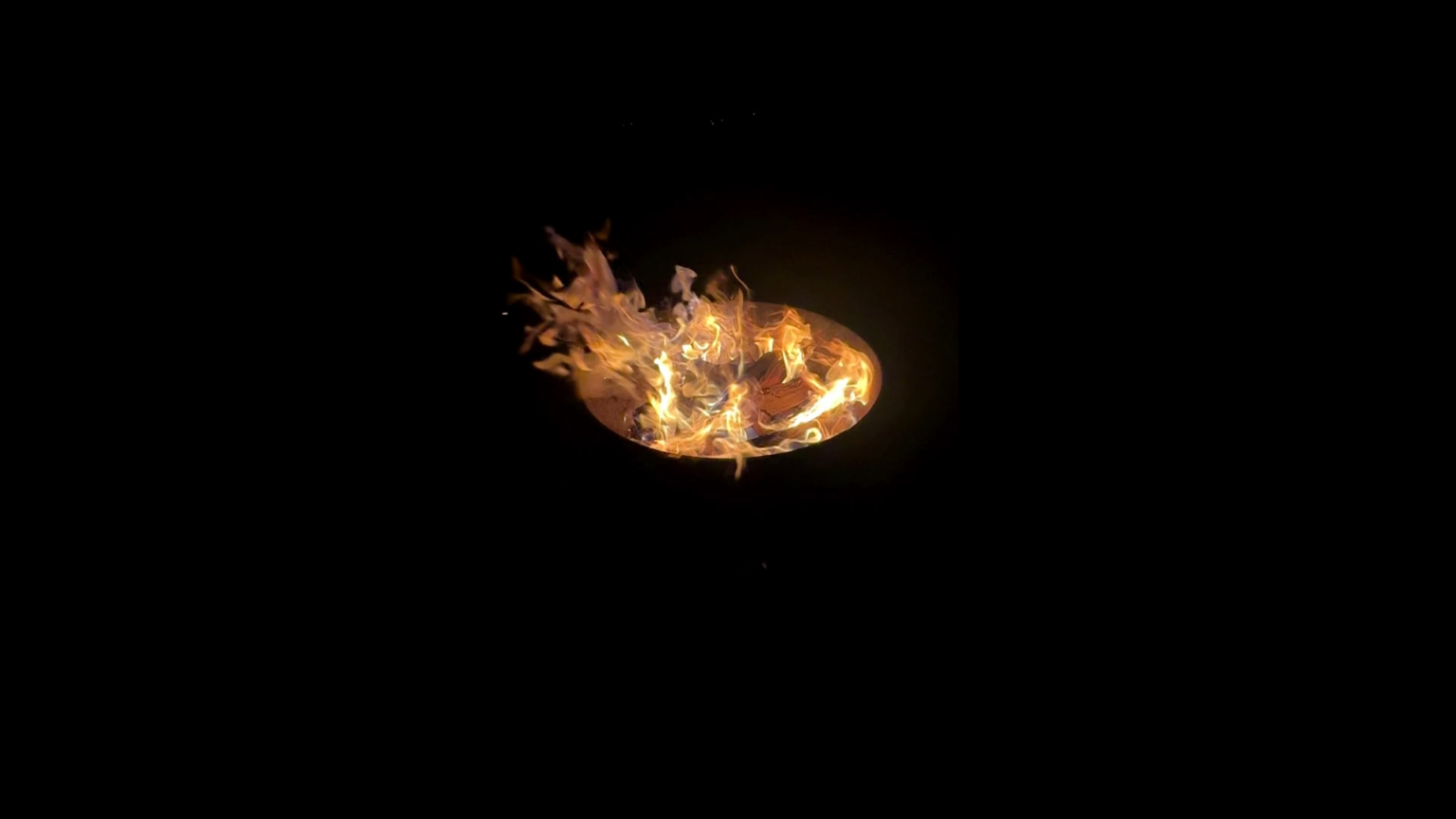 Zeitlupe des Lagerfeueres