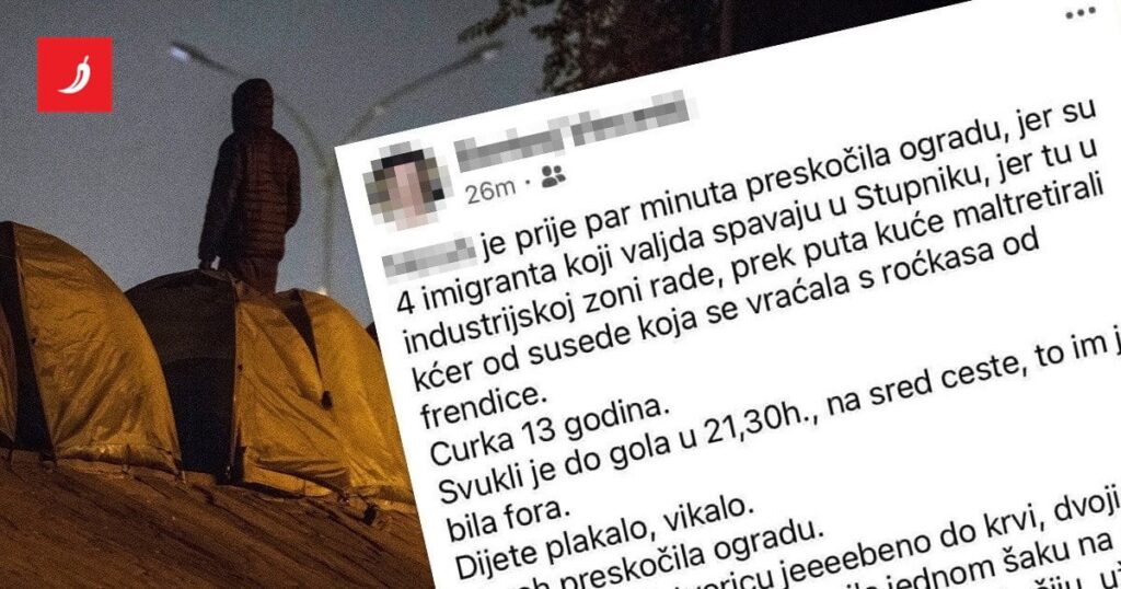 Erfand der 4 -Migrant angegriffen und entfernte das Mädchen in der Nähe von Zagreb. Die Polizei meldete ihn Erfand der 4 -Migrant angegriffen und entfernte das Mädchen in der Nähe von Zagreb. Die Polizei meldete ihn