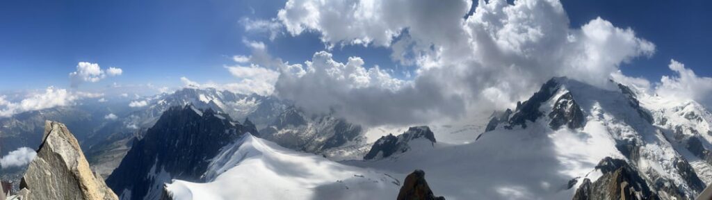 Mont Blanc und umliegende Berge