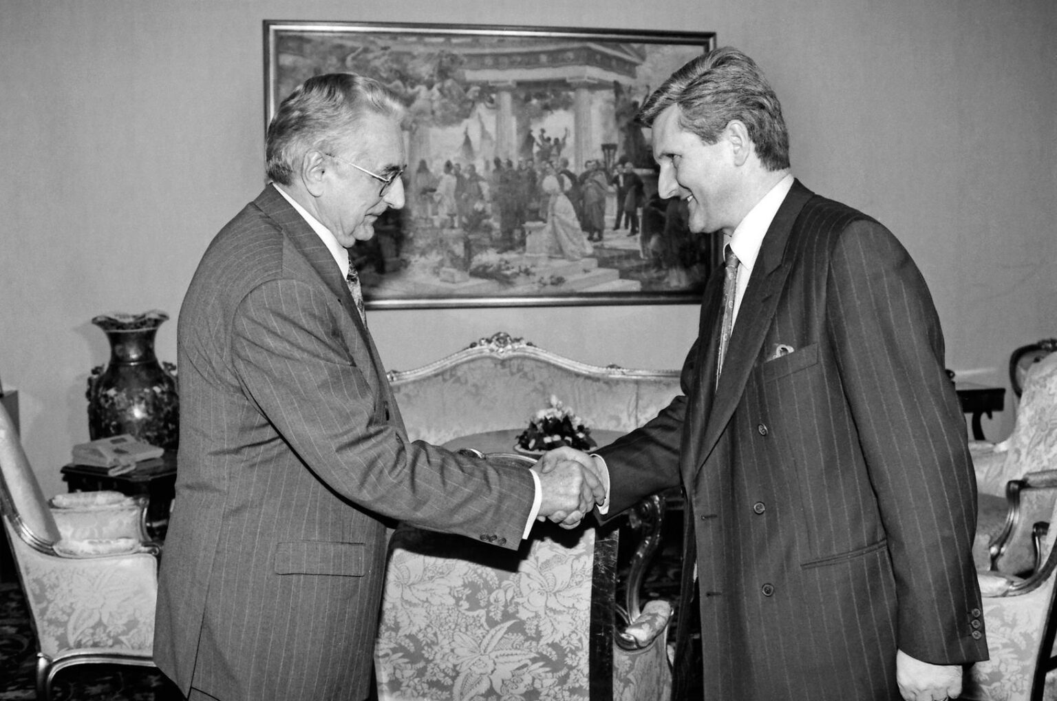Franjo Tudjman erhielt Ende 1995 die Hup -Delegation unter der Leitung von Ivica Todoric.