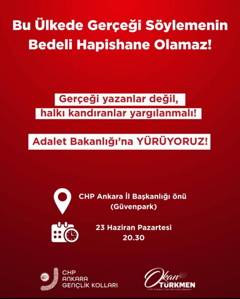 CHP rief Ankara für einen Marsch an.