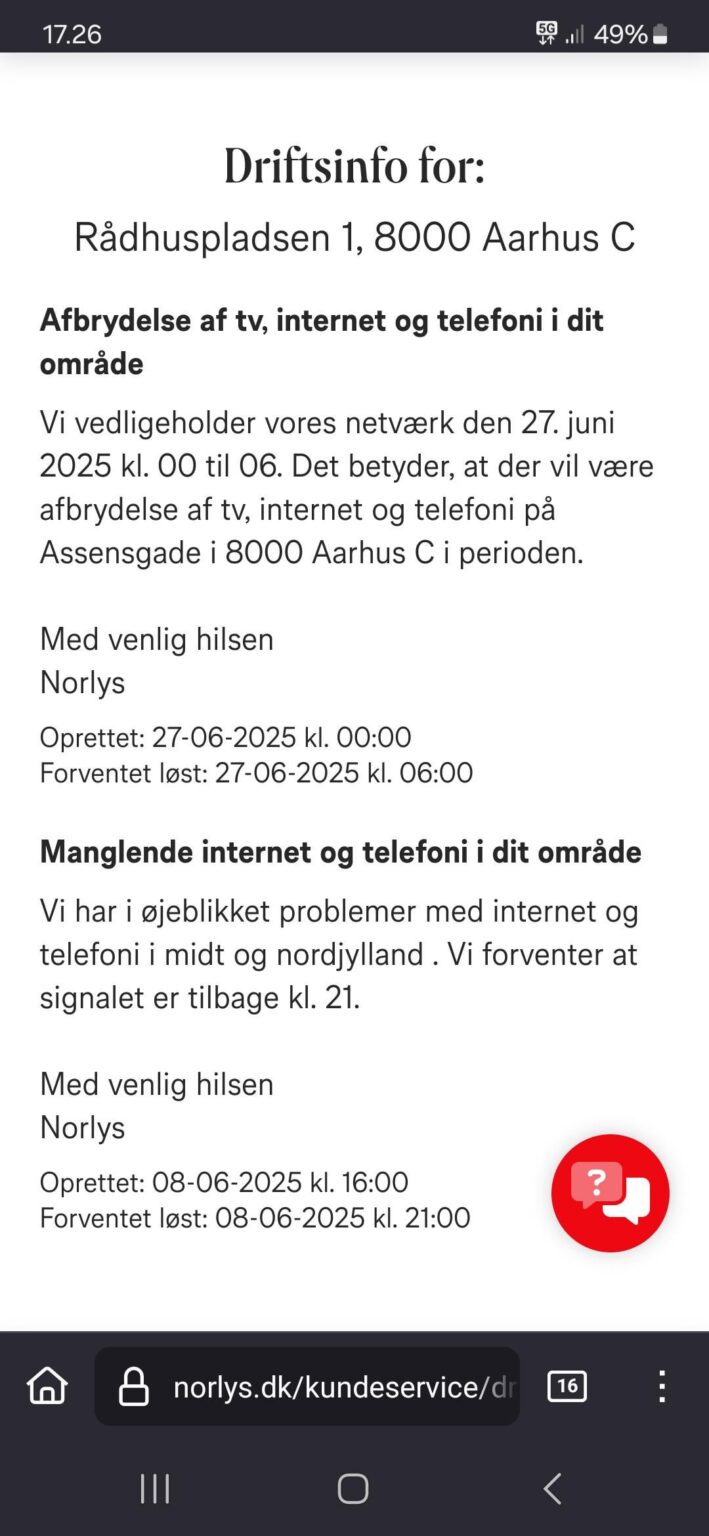 In großen Teilen von Jutland nieder