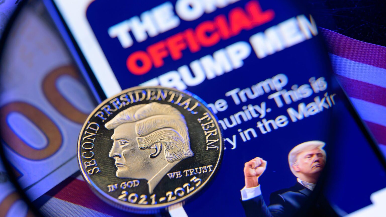 Trump brachte 57 Millionen Dollar von Crypto Venture, Millionen von Turnschuhen und Bibeln ein