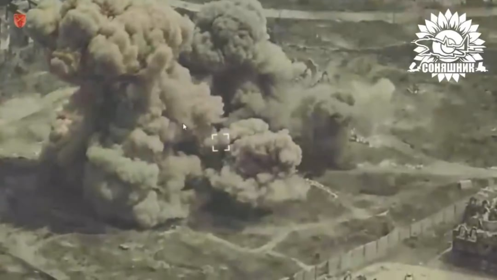 Die ukrainische MIG-29 zerstörte eine russische Militärbasis mit Jdam-er-geführten Bomben. Veröffentlicht von den Southern Defense Forces. 16.06.2025