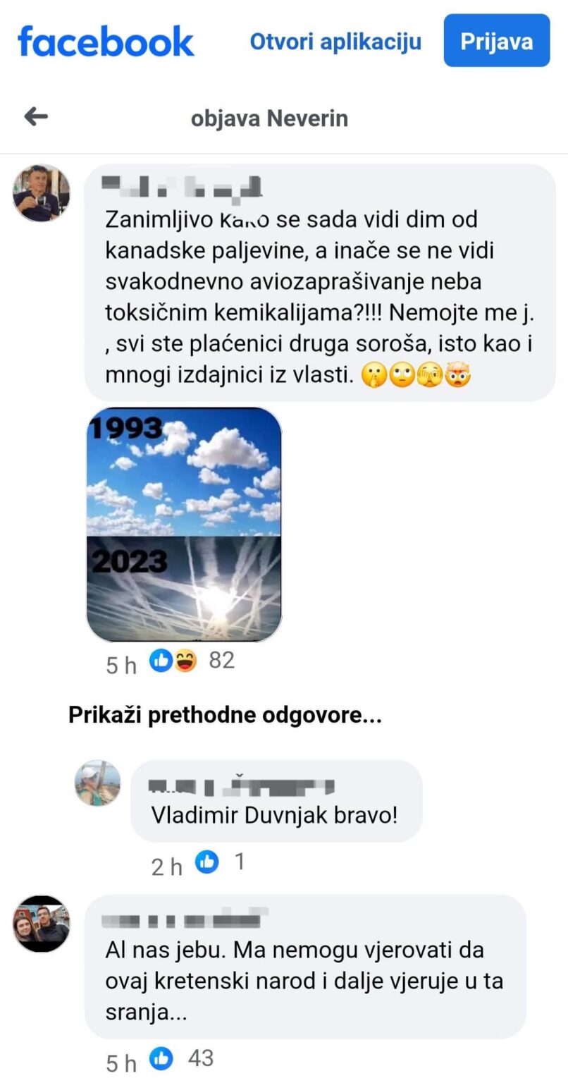 Besorgniserregende Kommentare auf Facebook