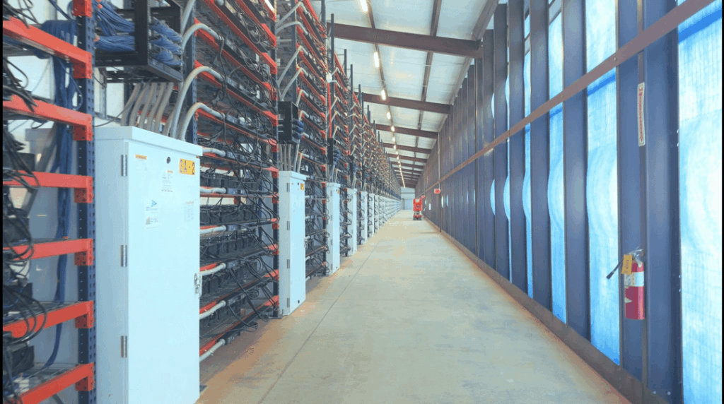 Die Mine Cleanspark Bitcoin (BTC), Sandersville, Georgia, USA