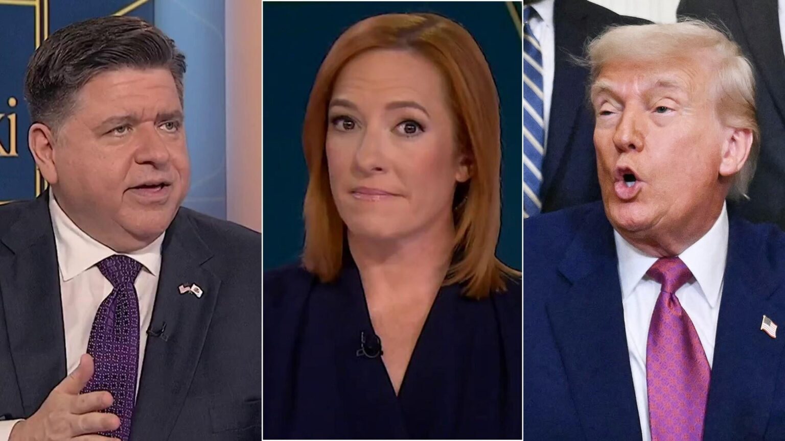 Gouverneur Pritzker schlägt vor, dass Proteste GOP helfen könnten, das "Trump Submission -Syndrom" zu überwinden.