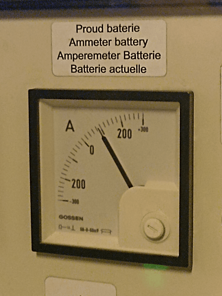 Ich fand eine stolze Batterie im Zug