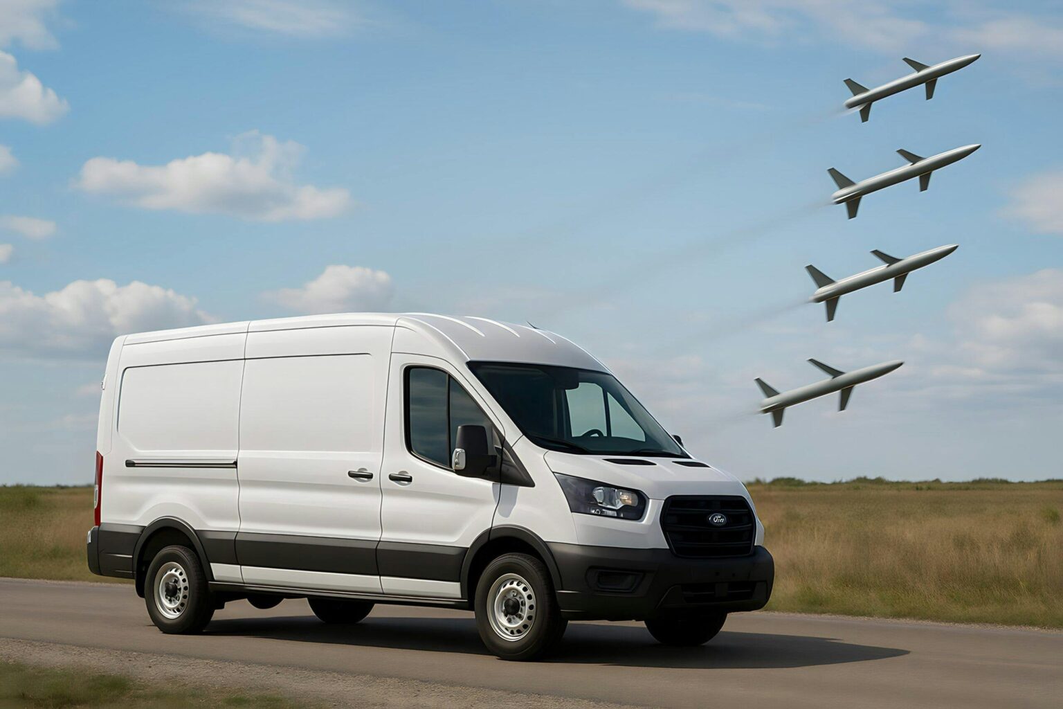 Großbritannien möchte große Drohnen von Transit -Vans starten