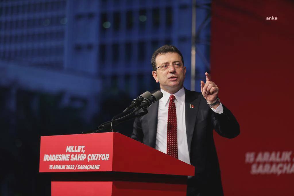 Ekrem İmamoğlu - Unser Ziel ist es, das derzeitige Regierungssystem des Präsidenten loszuwerden, das unser Land in jedem Bereich auf den Boden treibt. Wir zielen auf ein demokratisches und mächtiges parlamentarisches System, das unsere jungen Menschen sicher mit Hoffnung in die Zukunft vorbereitet.