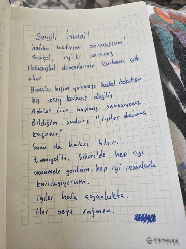 Fatih Altaylıs Brief von Silivri: