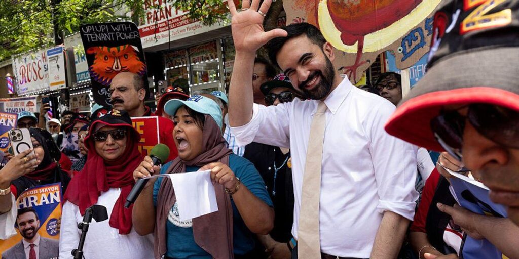 Die oligarchen 'verängstigte' demokratische Sozialistin Mamdani könnte den Bürgermeister der NYC -Bürgermeister gewinnen