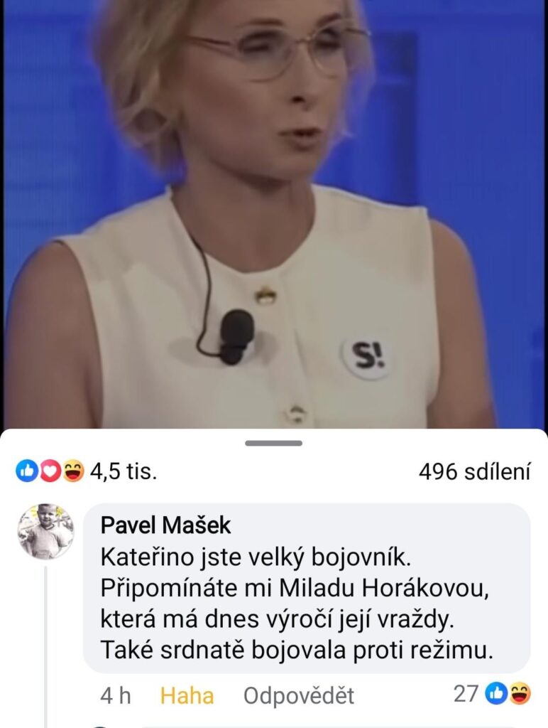 Mr. Mašek hat ein wenig angeblich.