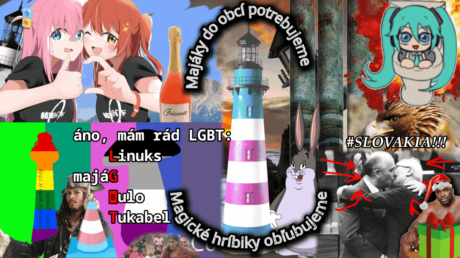 Da es sich um einen Pride -Monat handelt, habe ich die LGBT -Flagge mit einem traditionellen slowakischen Thema entworfen. Was denkst du, gut? : 3