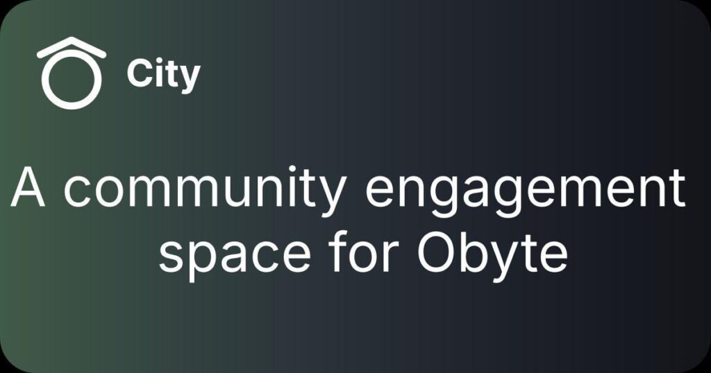 AMA mit Obyte, einem DAG -basierten OG -Krypto AMA mit Obyte, einem DAG -basierten OG -Krypto