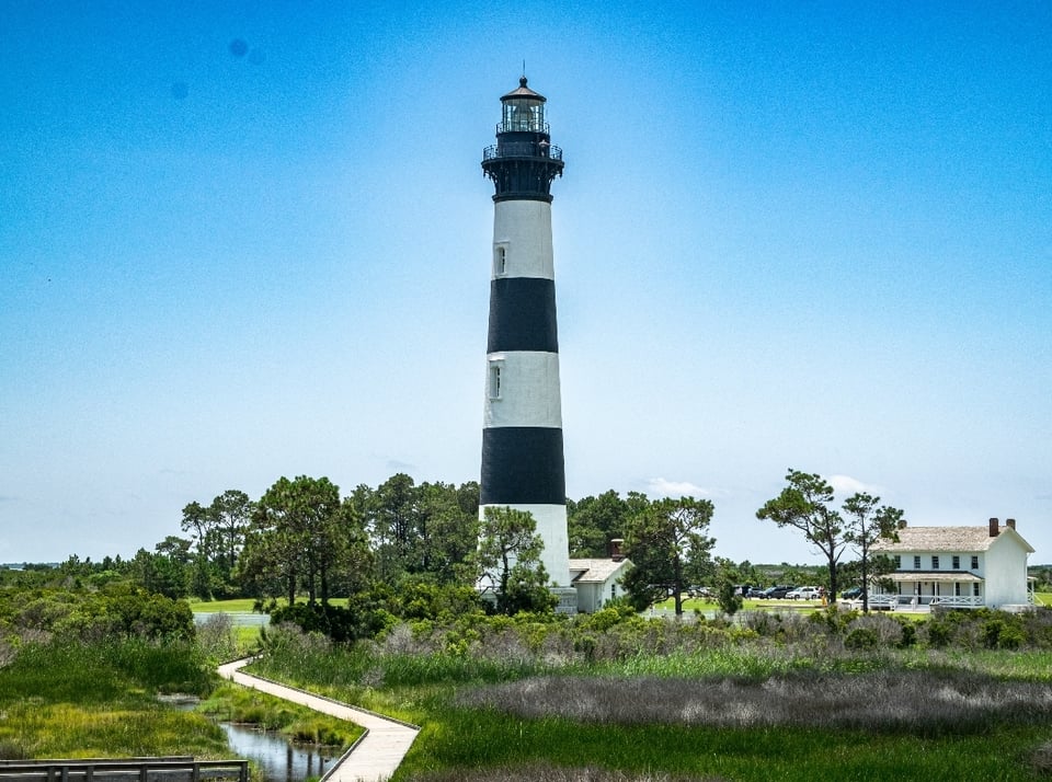 Bodie Island Lighthouse in Nags Head, North Carolina USA 🇺🇸 🇺🇸