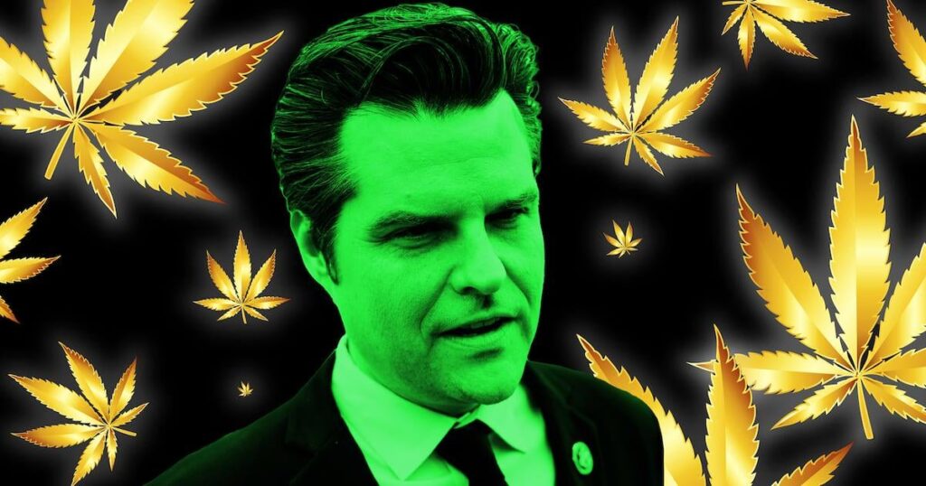 Matt Gaetz enthüllt versehentlich lukratives Trump-Whispering Unkraut Deal