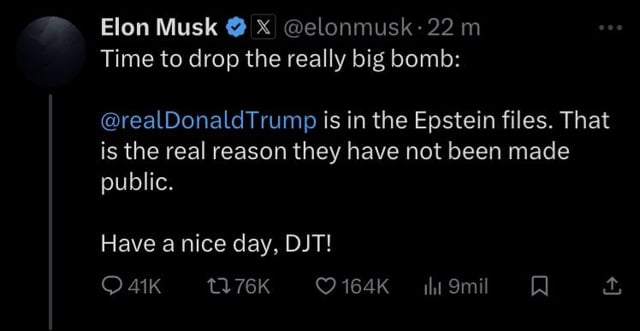 Moschus und Trump stritten sich? Niemand konnte das warten