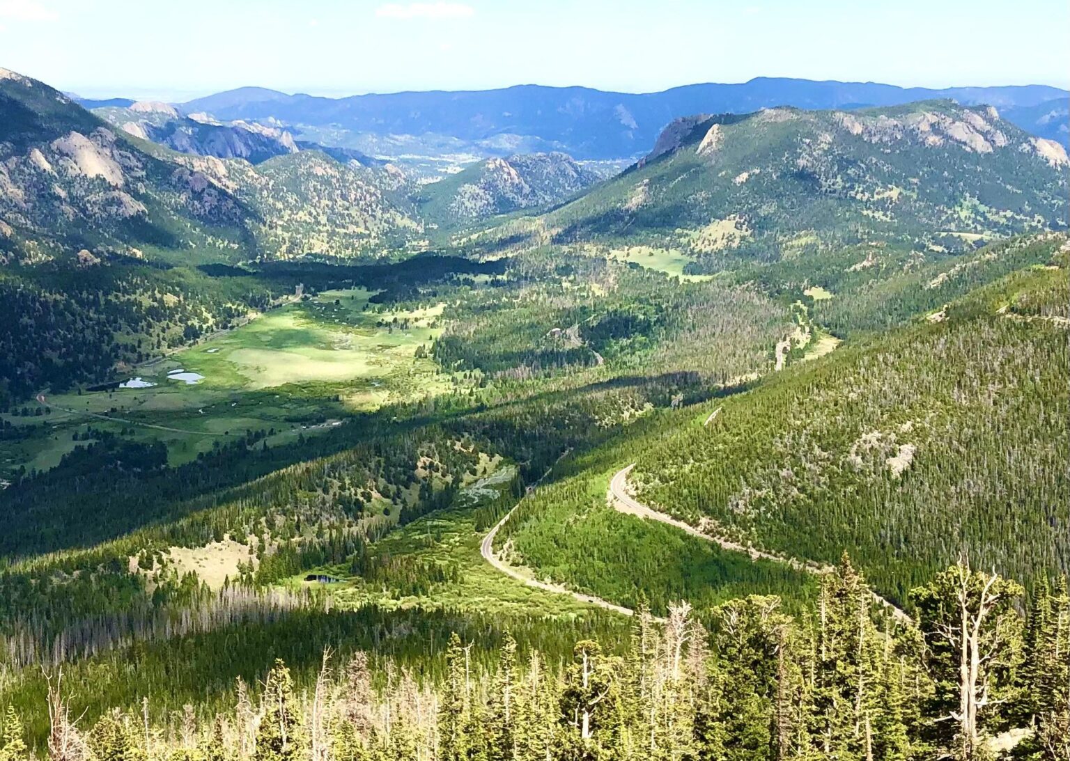 Aus dem Chasm Falls Trail im Rocky Mountain National Park. Etwas außerhalb des Estes Park
