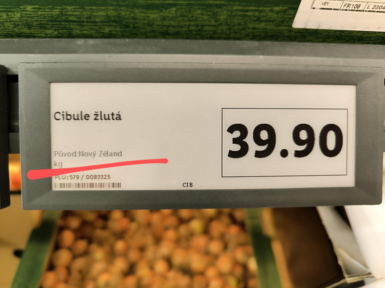 Das Gefühl zu erkennen, dass Sie Zwiebeln kaufen, die mehr als die in den letzten X -Jahren gereist sind.