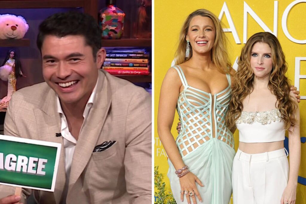 "Ein weiterer einfacher Gunst" -Star Henry Golding bestätigt Blake Lively und Anna Kendrick Feh auf "WWHL"