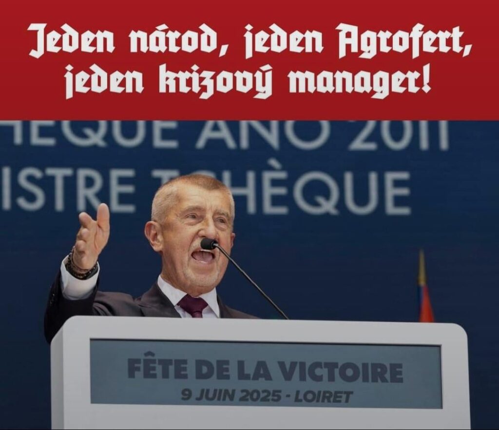 Rechts Burešs Gesicht