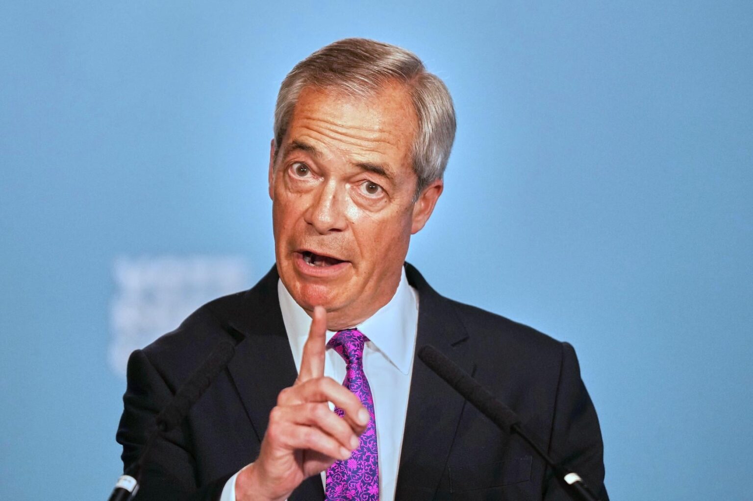 Nigel Farage zum Headline Tuffton Street Klimaverweigerung Ereignis