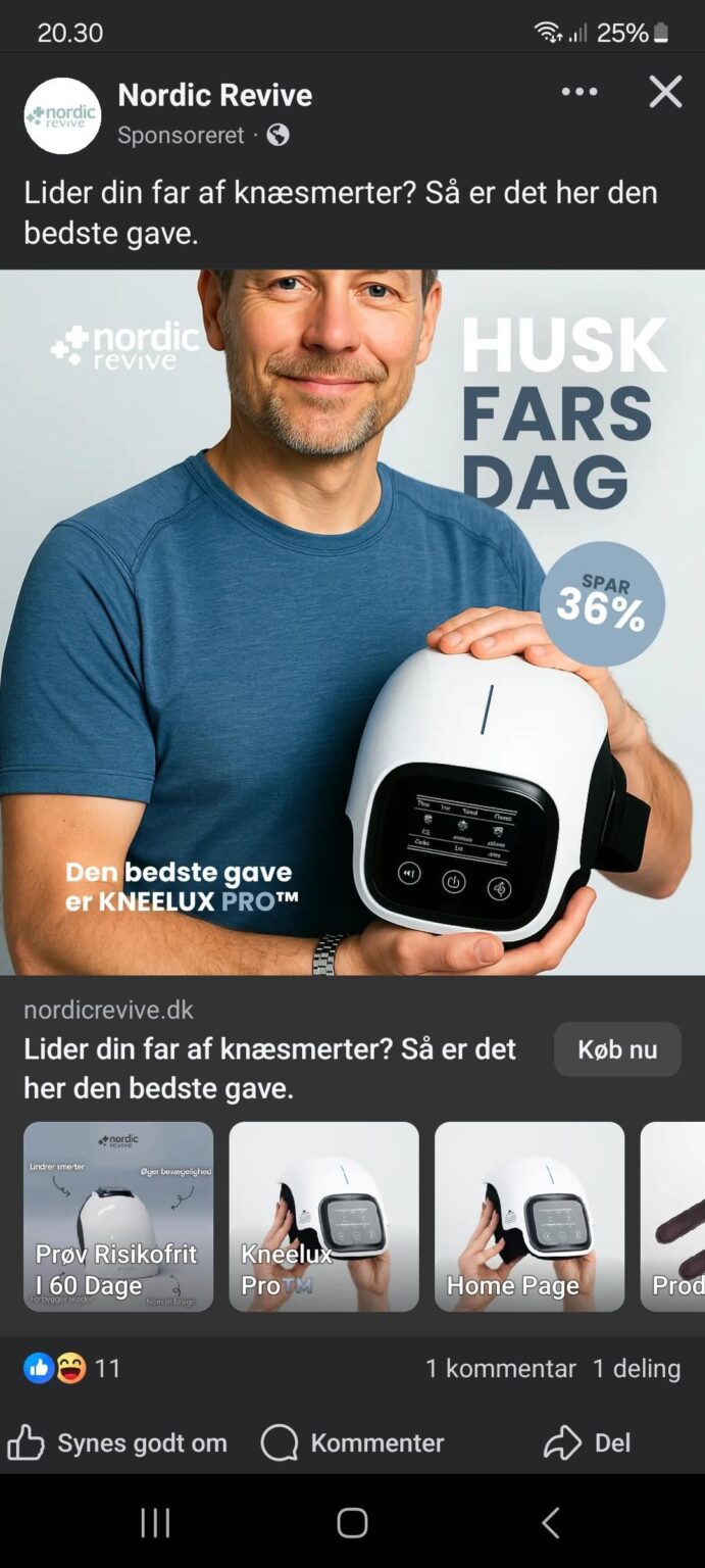 Die KI -Werbewelle hat Dänemark getroffen. Ist es überhaupt legal? Im Prinzip weiß man nicht, ob das Produkt so aussieht, als würde es beworben, wenn es KI erzeugt wird.